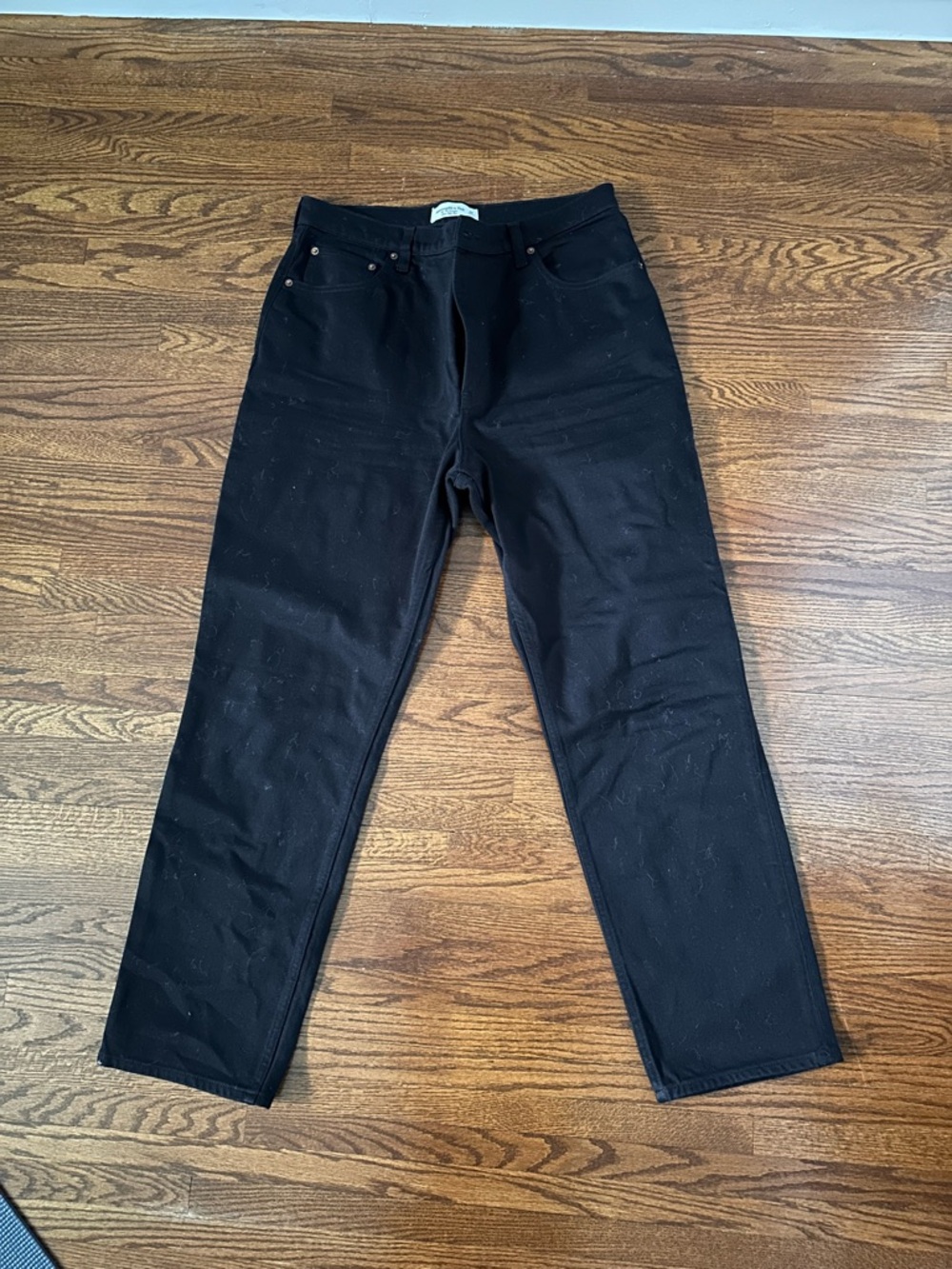 🖤 Ultra High Rise 90s Straight Jeans – Size 32 (No Fade Black) 🖤